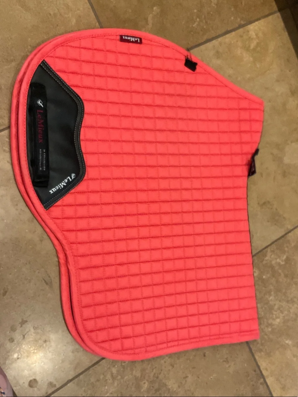 LeMieux Watermelon GP Riding Set - Half-Zip Top & Suede Saddle Pad